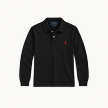 Cargar imagen en el visor de la galería, Polo Ralph Lauren Piqué Manga Larga Negro