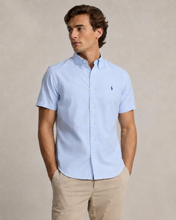 Cargar imagen en el visor de la galería, Camisa Polo Ralph Lauren Celeste Manga Corta