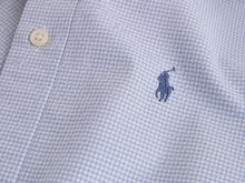 Cargar imagen en el visor de la galería, Camisa Polo Ralph Lauren Celeste a Cuadros – Manga Corta