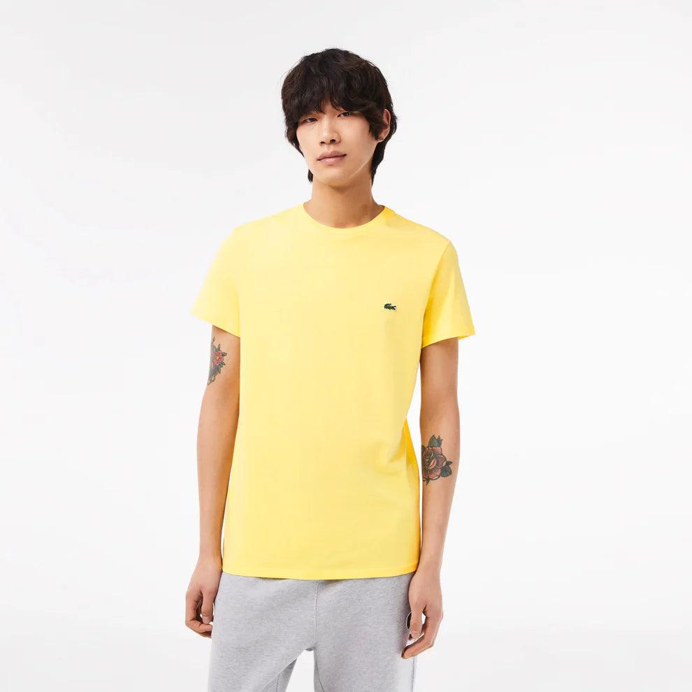 Polo lacoste amarillo hombre on sale