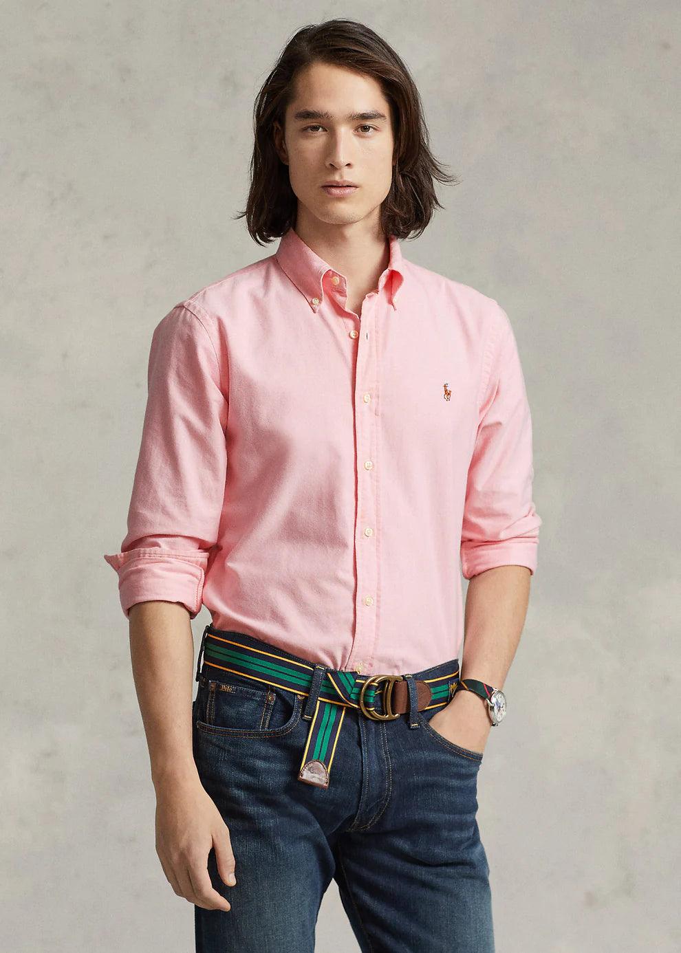 Camisa palo rosa para hombres hotsell