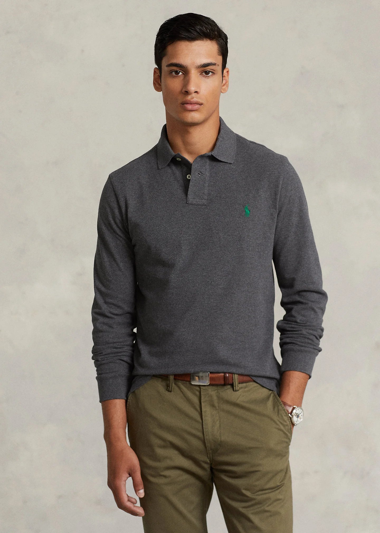 Polo manga larga ralph lauren hotsell