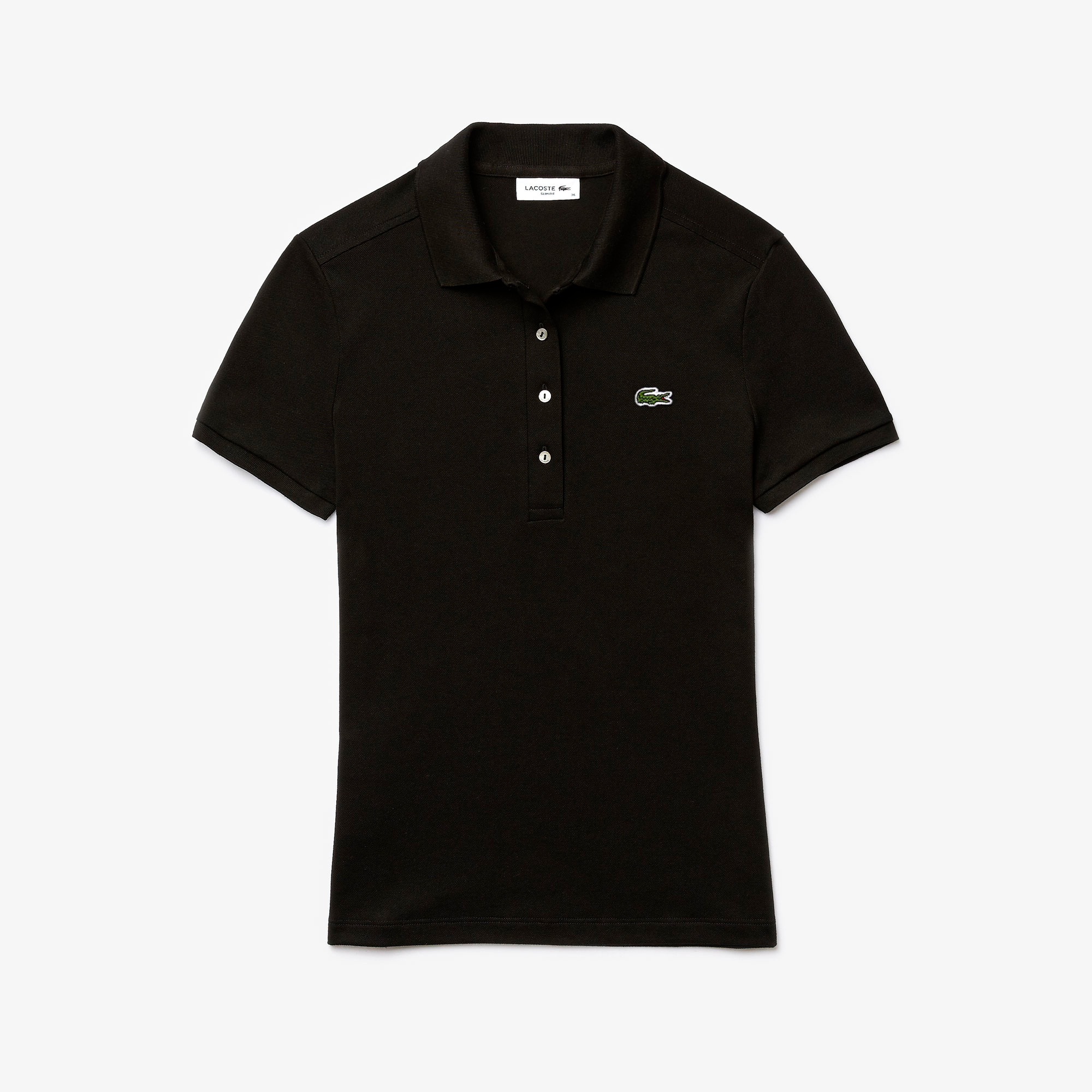 Lacoste Mujer Camisero Negro