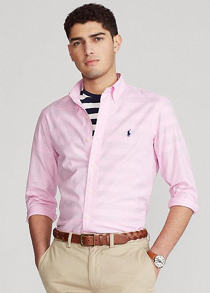 Camisa fashion polo rosada