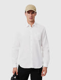 Camisa Lacoste de Popelín Cuello Francés