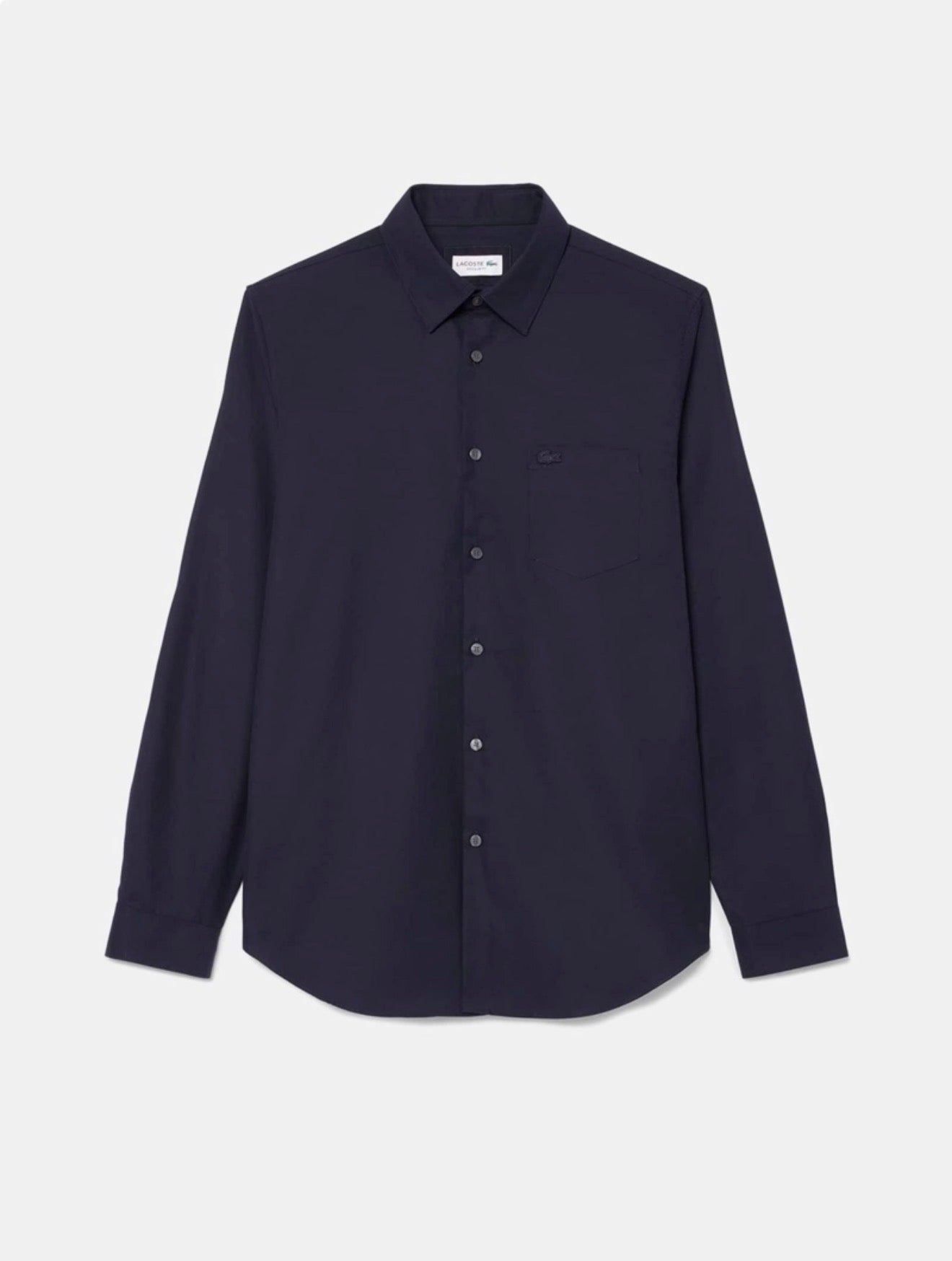 Camisa Lacoste de Popelín Cuello Francés