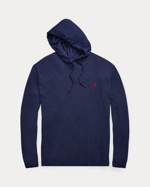 Polo Ralph Lauren Jersey Hooded T-Shirt Navy