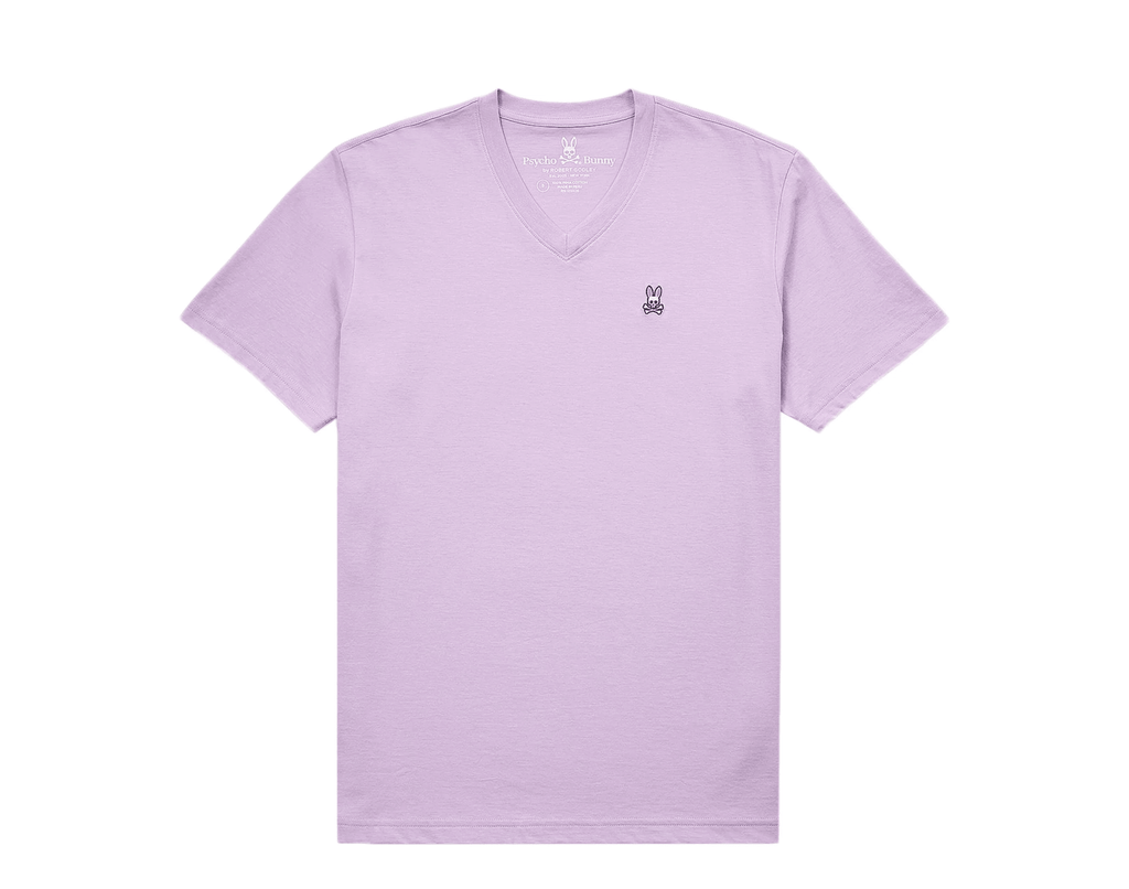 Polo Psycho Bunny cuello V Lila