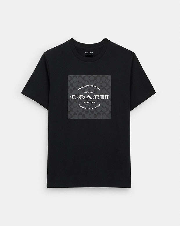 Camiseta Coach Cuadrado de firma