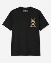 Cargar imagen en el visor de la galería, Polo Psycho Bunny Negro con Logo Multicolor
