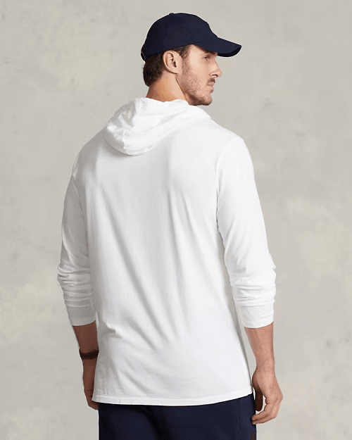 Polo Ralph Lauren Jersey Hooded T-Shirt Blanco