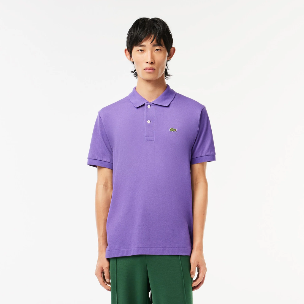 Lacoste Camisero Gris Lila