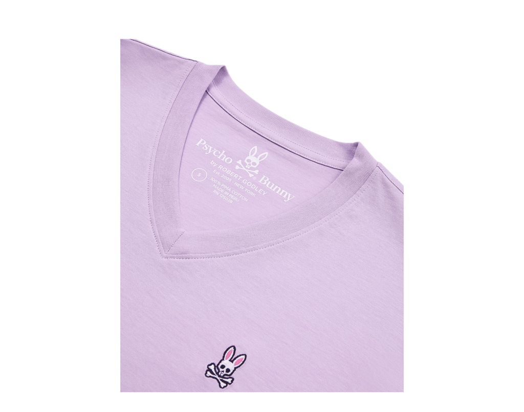 Polo Psycho Bunny cuello V Lila