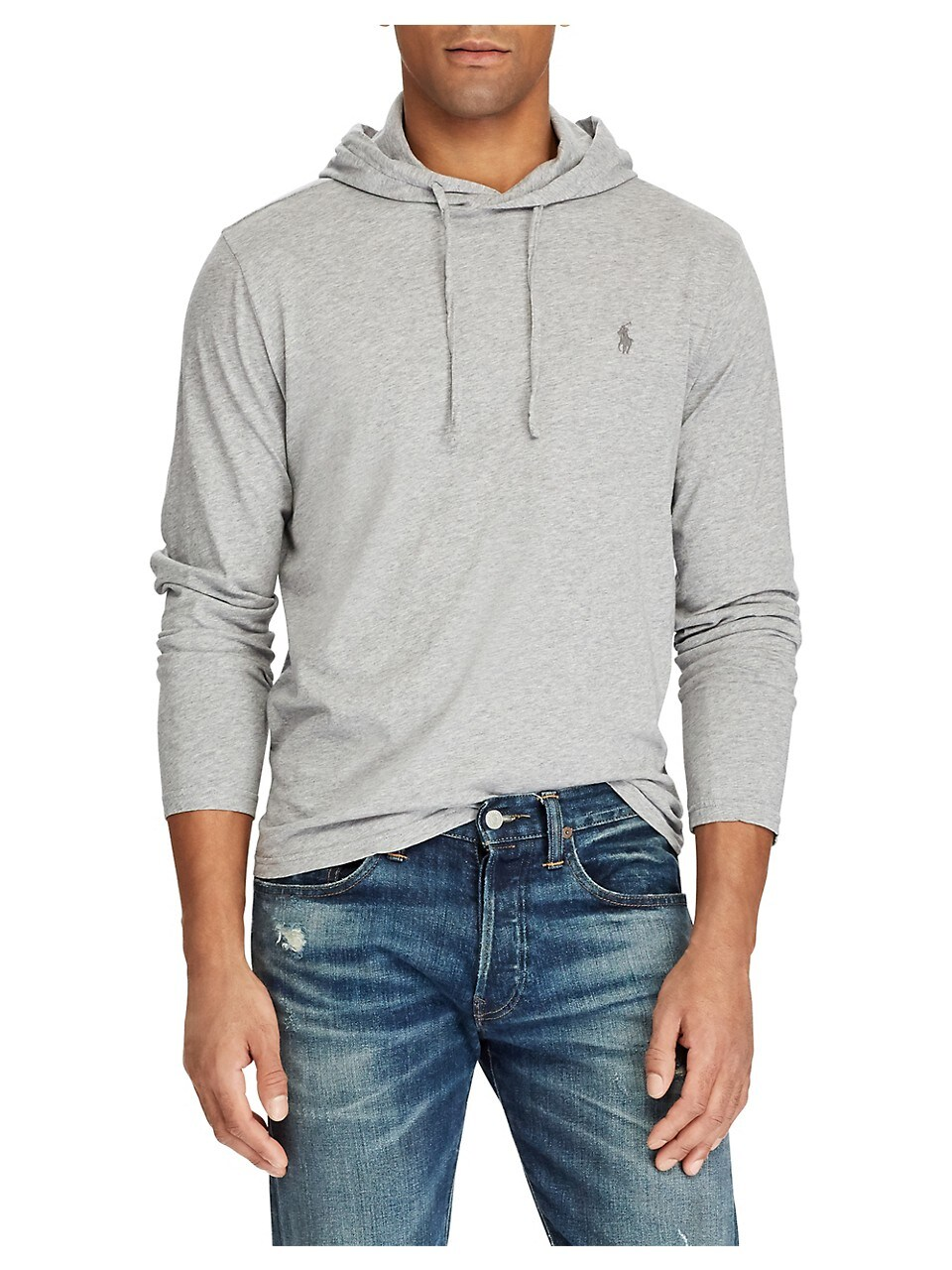 Polo Ralph Lauren Jersey Hooded T-Shirt Grey