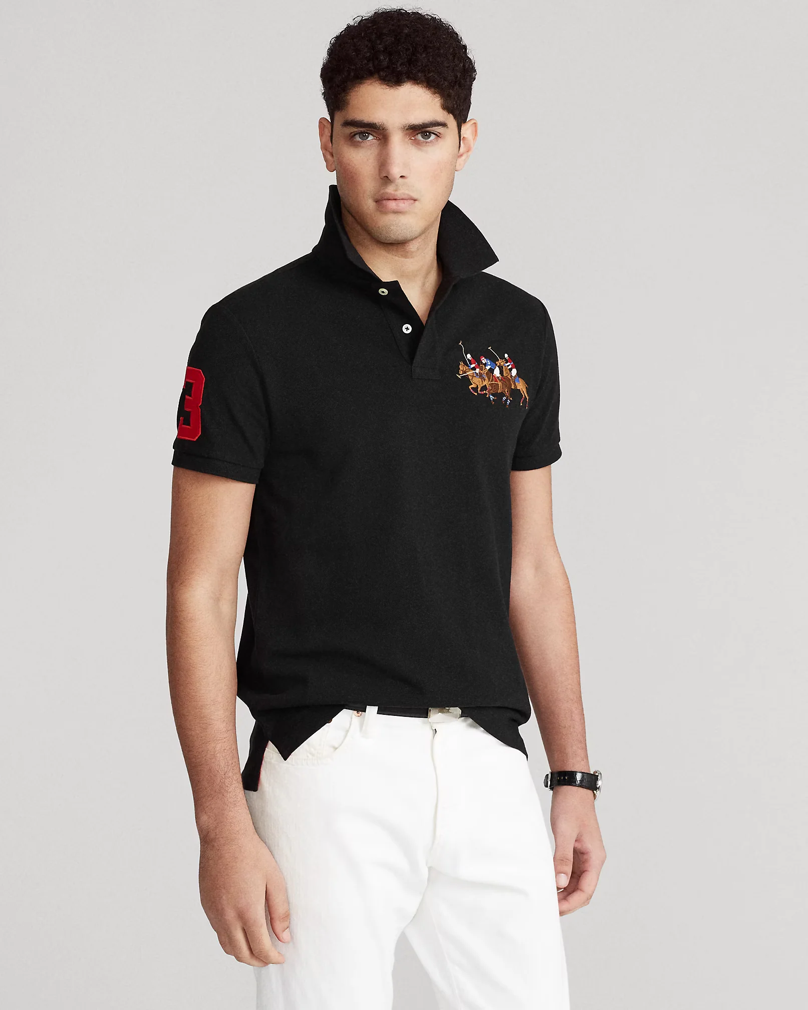 Camisero Polo Ralph Lauren Triple Pony Negro