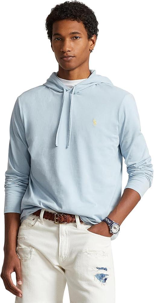 Polo Ralph Lauren Jersey Hooded T-Shirt Sky Blue