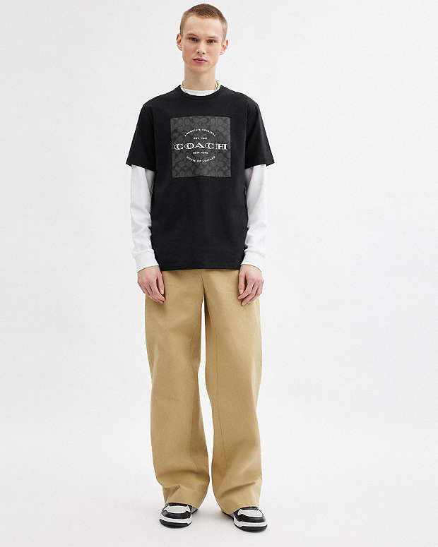 Camiseta Coach Cuadrado de firma