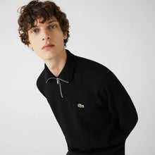 Cargar imagen en el visor de la galería, Sweater Lacoste 1/4 Negro
