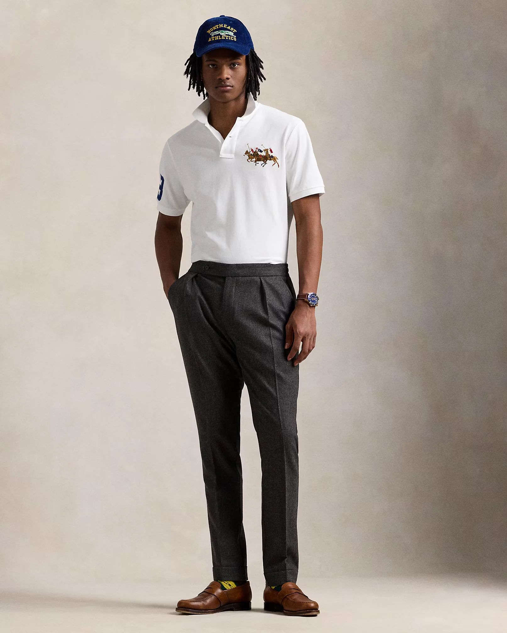Camisero Polo Ralph Lauren Triple Pony Blanco