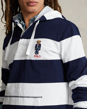 Cargar imagen en el visor de la galería, Polo Bear Jersey Hooded Rugby Shirt
