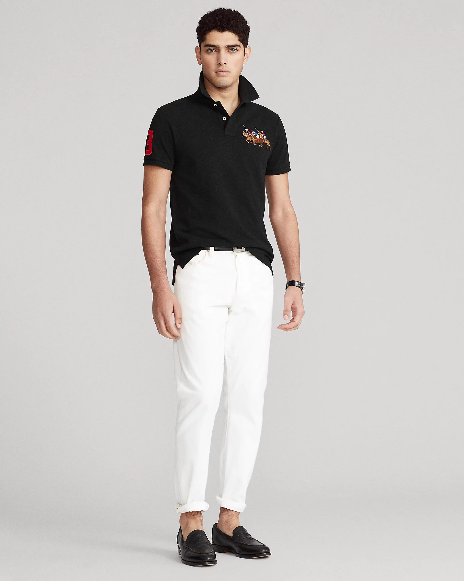 Camisero Polo Ralph Lauren Triple Pony Negro