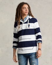 Cargar imagen en el visor de la galería, Polo Bear Jersey Hooded Rugby Shirt
