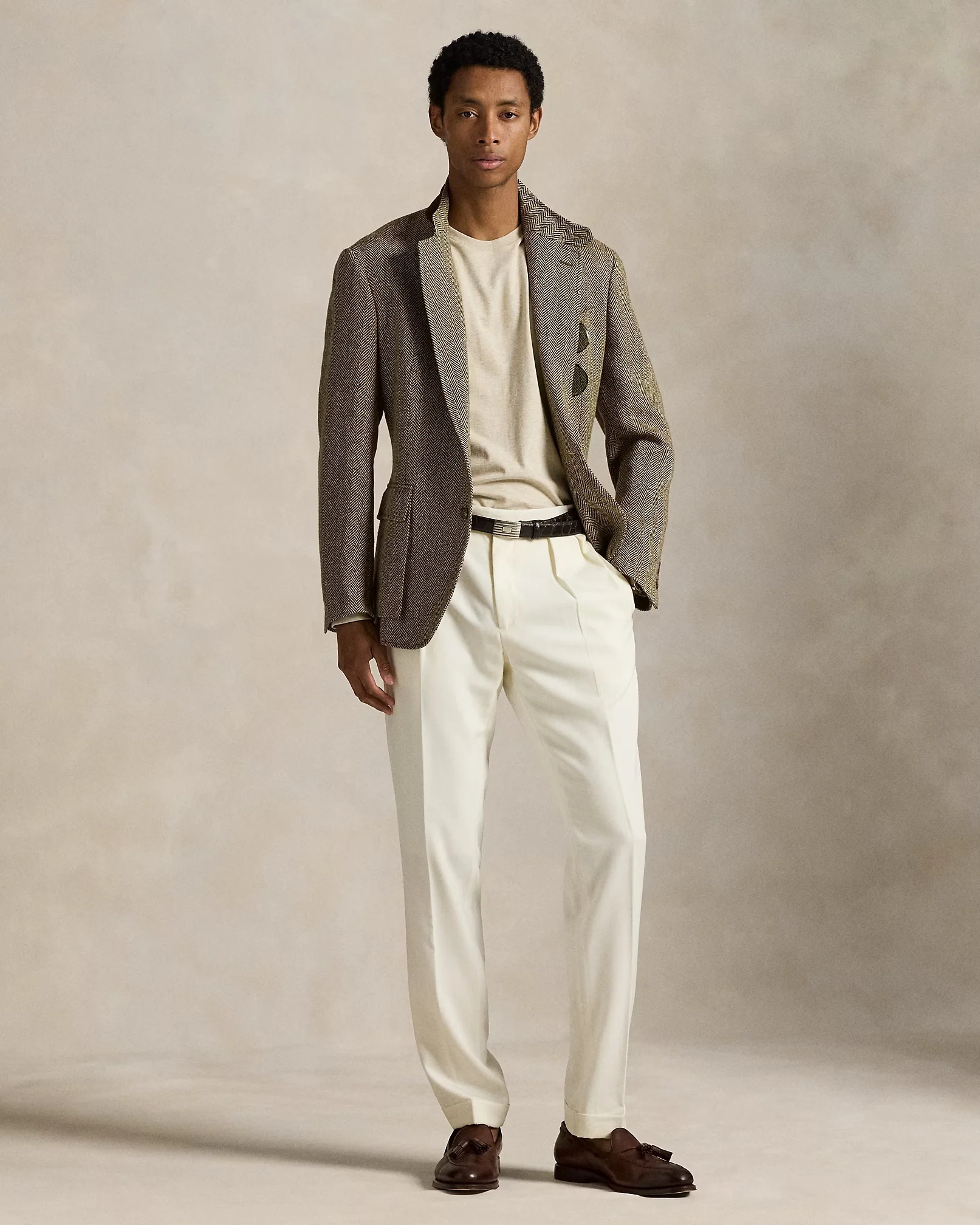 Polo Ralph Lauren Manga Larga Beige