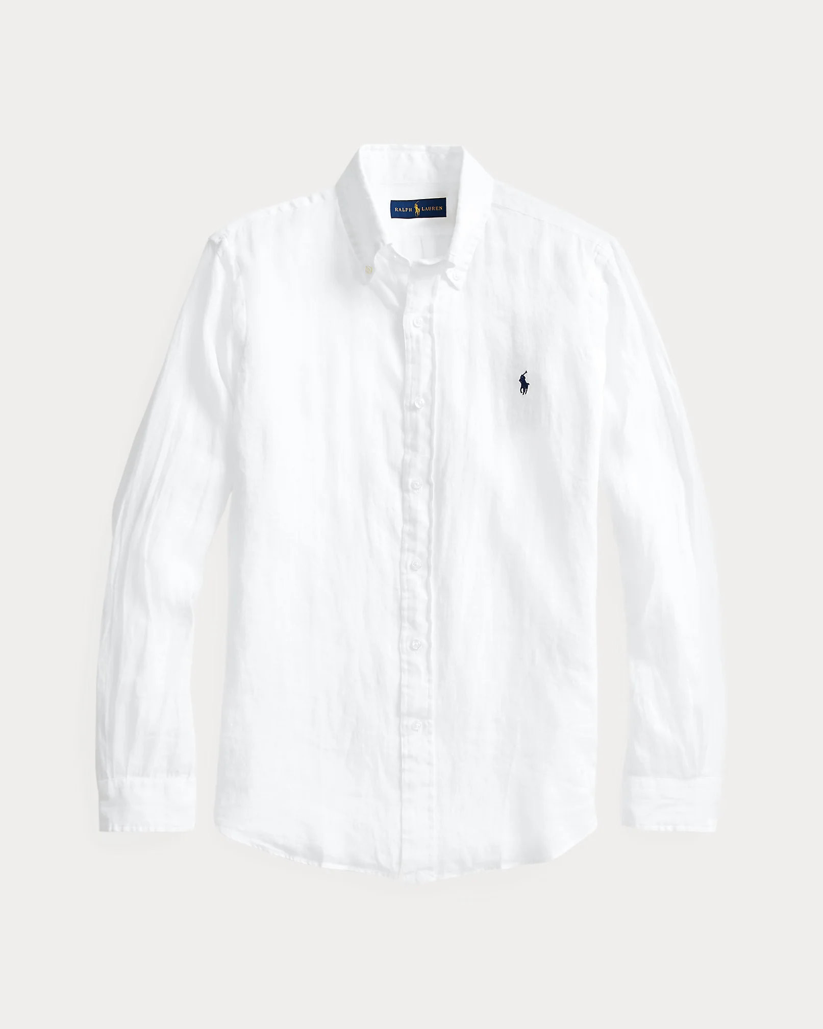 Camisa Polo Ralph Lauren Lino Blanco