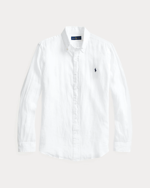 Camisa Polo Ralph Lauren Lino Blanco