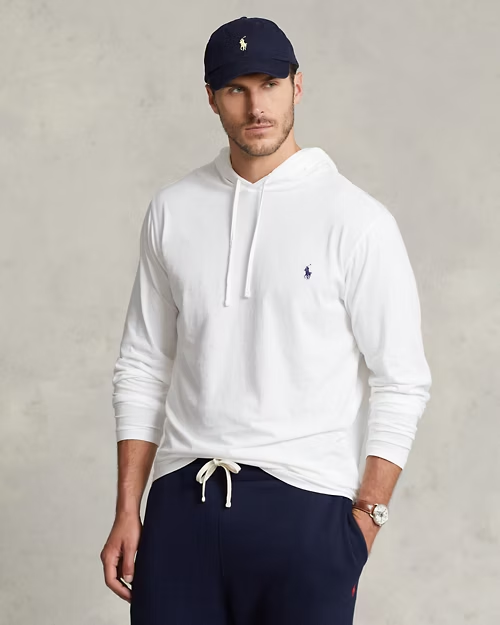 Polo Ralph Lauren Jersey Hooded T-Shirt Blanco