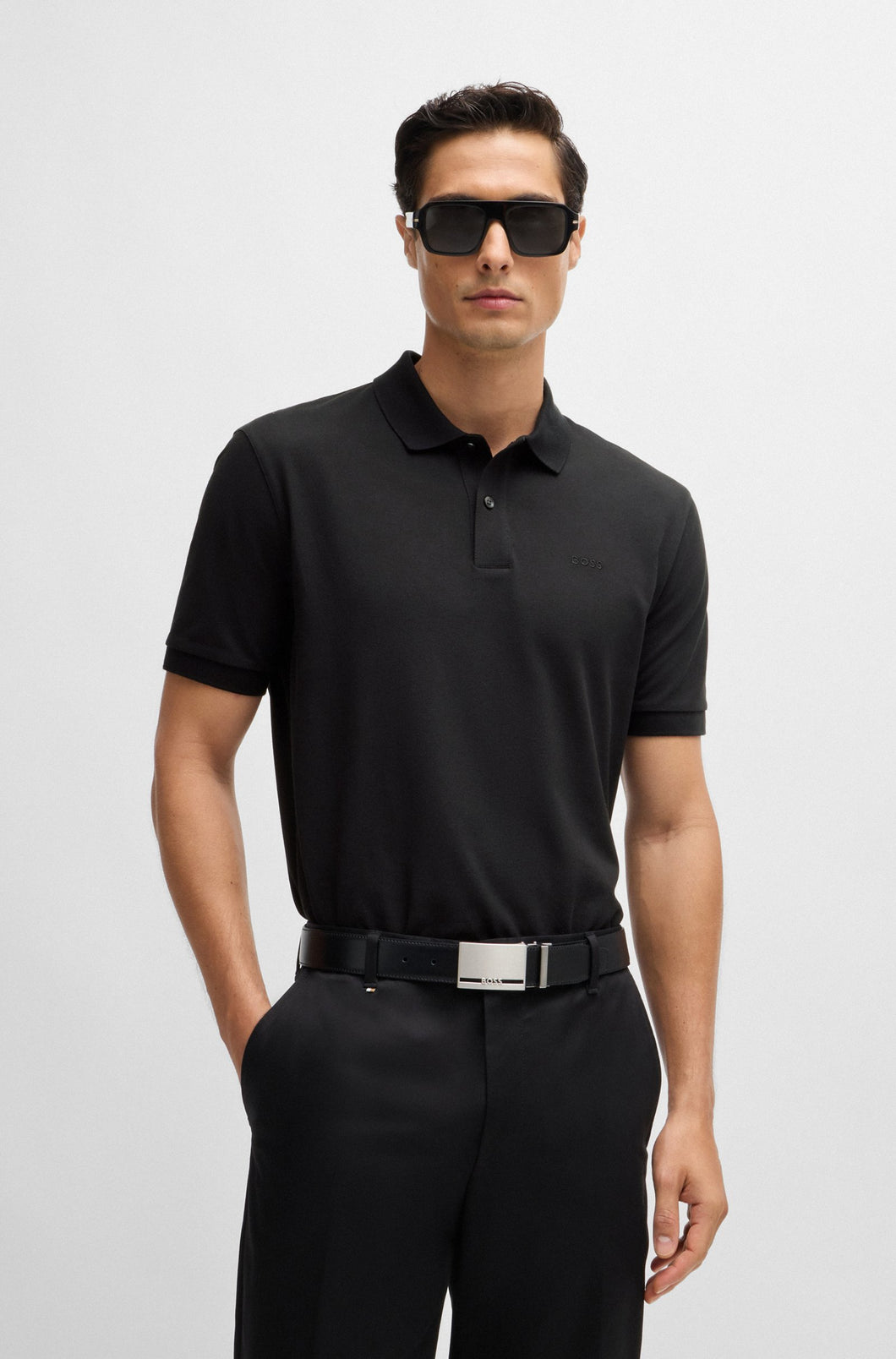 Camisero Boss Negro regular fit