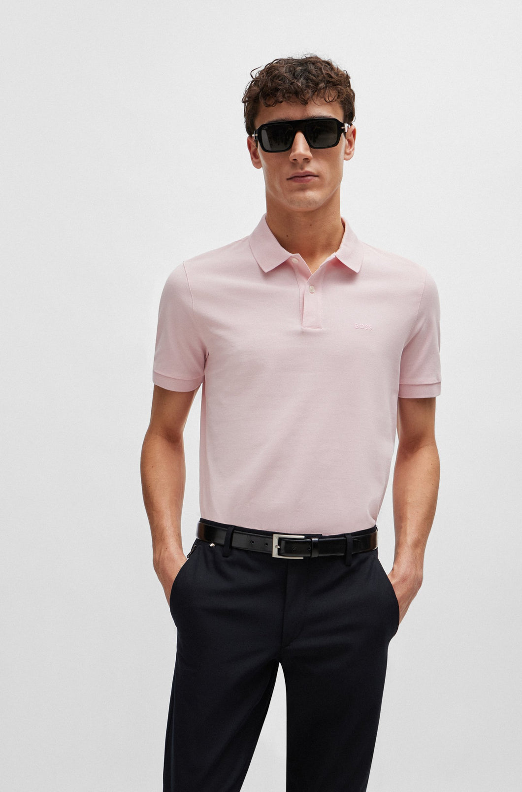 Camisero Boss Rosado regular fit