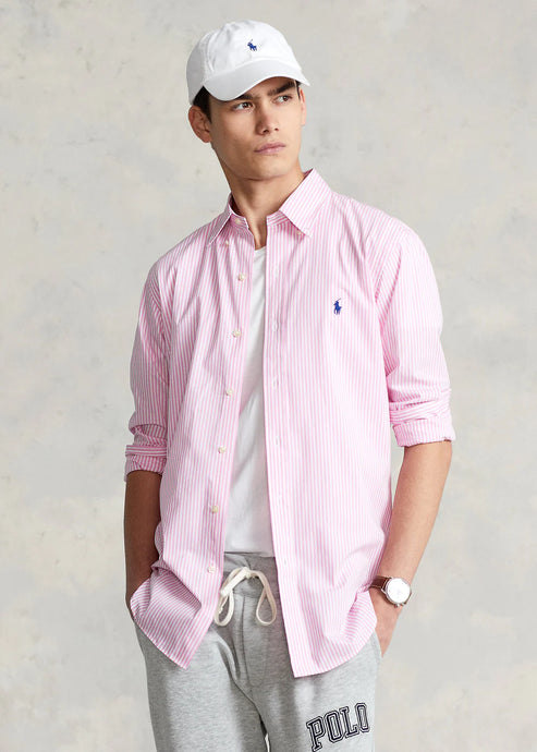 Camisa Ralph Lauren Oxford Rayas rosada - Store In Perú 