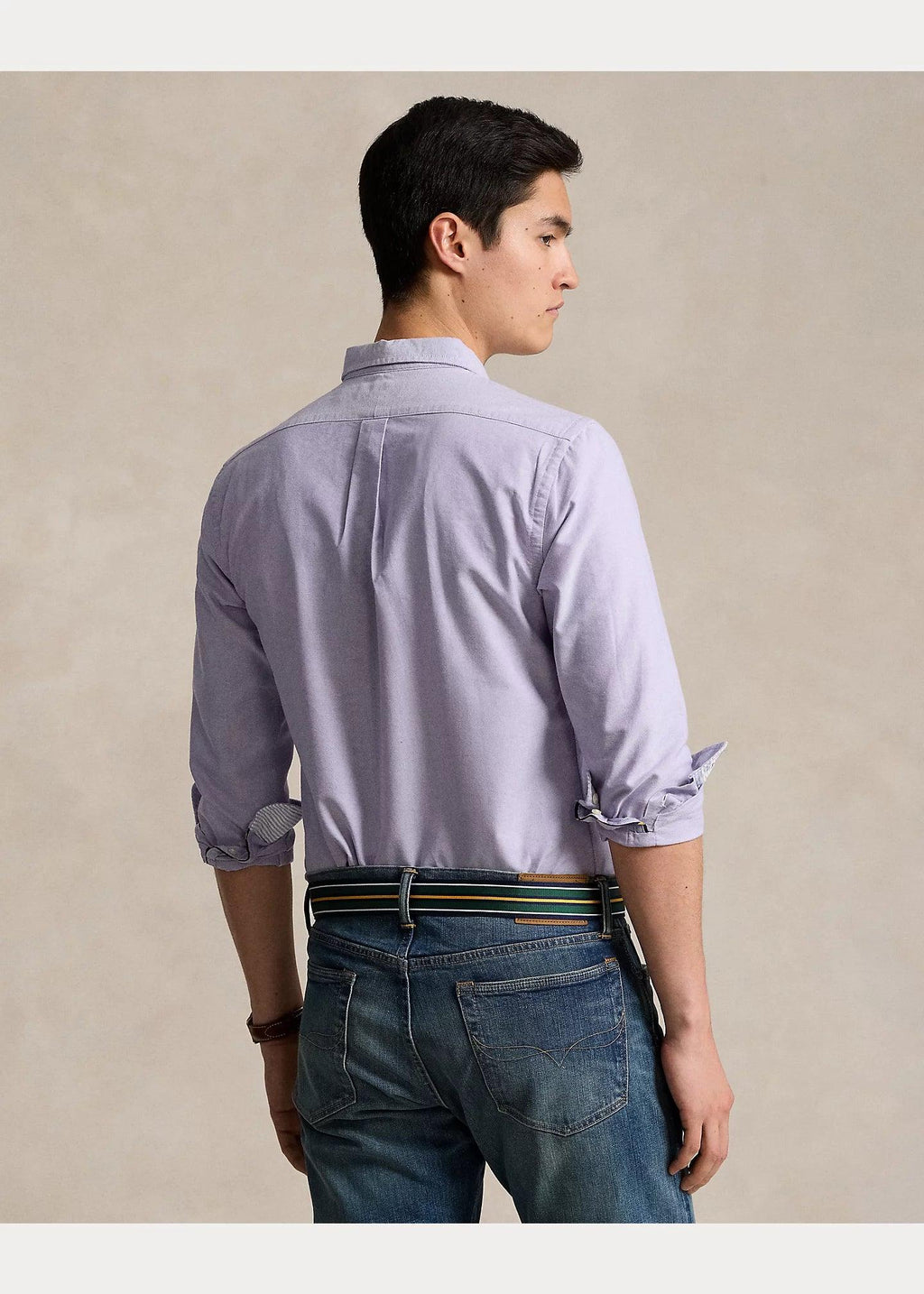 Camisa Polo Ralph Lauren Oxford Lila