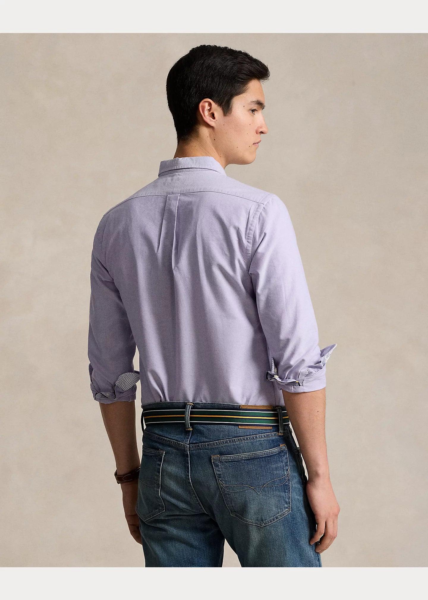Camisa Polo Ralph Lauren Oxford Lila