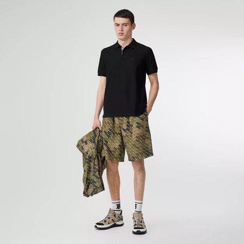 Burberry Polo Piqué Monogram Motif Negro - Store In Perú 