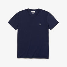 Cargar imagen en el visor de la galería, Lacoste Camiseta Cuello Pico Azul Navy - Store In Perú 
