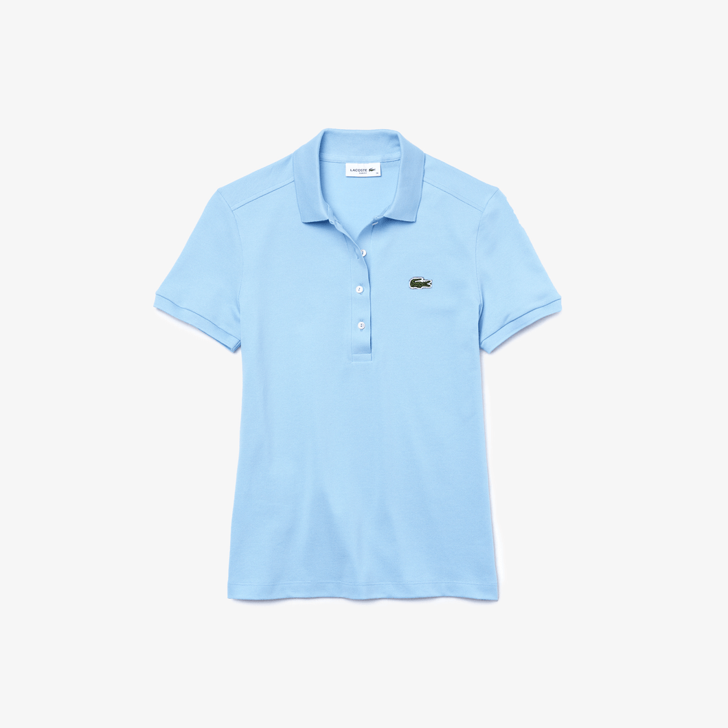 Lacoste Mujer Camisero Celeste