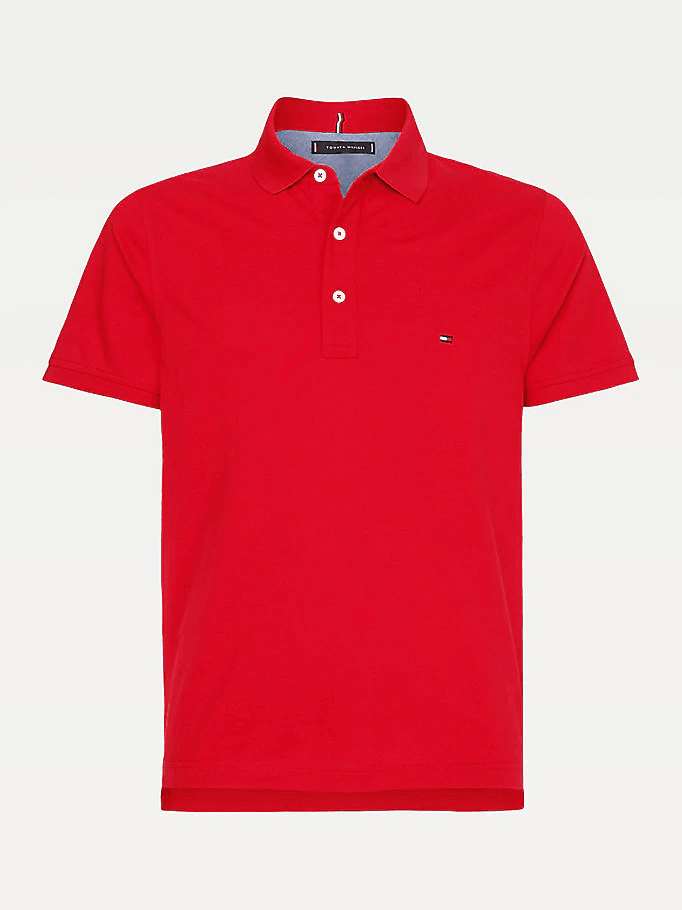 Polo camisero rojo sales